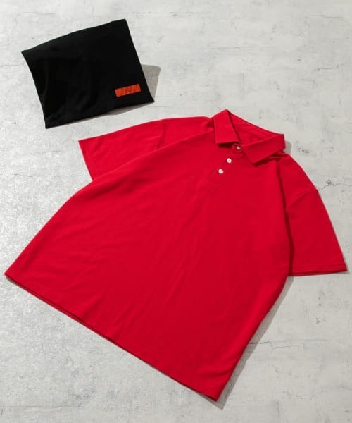 URBAN RESEARCH ROSSO MEN（アーバンリサーチロッソメン）の「『XLサイズあり』ハイパフォーマンス鹿の子ポロシャツ（ポロシャツ・メンズ・グレー/ホワイト/カーキ/ブラック/ブラウン/ブルー系その他/レッド/ネイビー・MEDIUM/SMALL/X-LARGE/LARGE）」の8枚目の写真