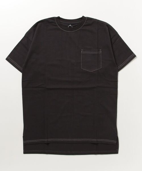 ARCADE(アーケード)の「ピーチ天竺 オーバーサイズ クルーネック ポケットTシャツ Skkone Vintage(Tシャツ/カットソー・メンズ・ネイビー系1/ネイビー/ブラック系1/ホワイト系1/ホワイト/カーキ/ベージュ系1/ブラック・L/LL/M)」の19枚目の写真