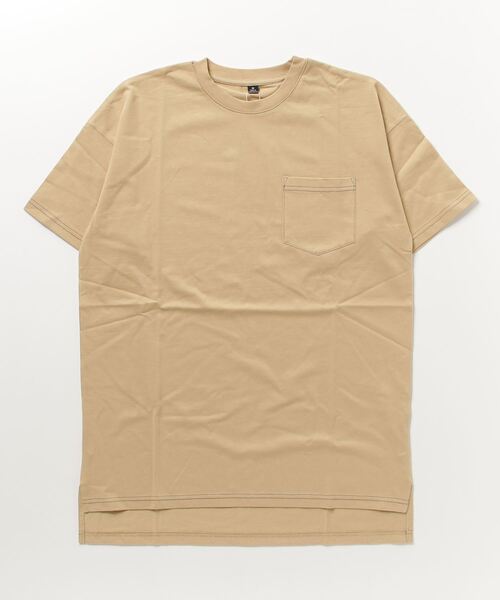 ARCADE(アーケード)の「ピーチ天竺 オーバーサイズ クルーネック ポケットTシャツ Skkone Vintage(Tシャツ/カットソー・メンズ・ネイビー系1/ネイビー/ブラック系1/ホワイト系1/ホワイト/カーキ/ベージュ系1/ブラック・L/LL/M)」の22枚目の写真