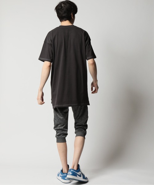 ARCADE(アーケード)の「ピーチ天竺 オーバーサイズ クルーネック ポケットTシャツ Skkone Vintage(Tシャツ/カットソー・メンズ・ネイビー系1/ネイビー/ブラック系1/ホワイト系1/ホワイト/カーキ/ベージュ系1/ブラック・L/LL/M)」の11枚目の写真