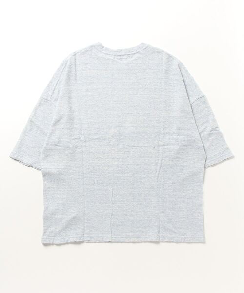 URU(ウル)の「URU/ウル/SHORT SLEEVE TEE(Tシャツ/カットソー・メンズ・ブルー/アイボリー/グレー・2)」の4枚目の写真
