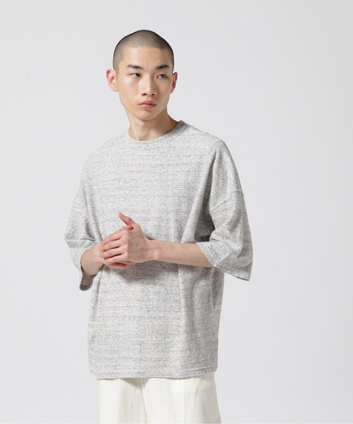 URU(ウル)の「URU/ウル/SHORT SLEEVE TEE(Tシャツ/カットソー・メンズ・ブルー/アイボリー/グレー・2)」の3枚目の写真