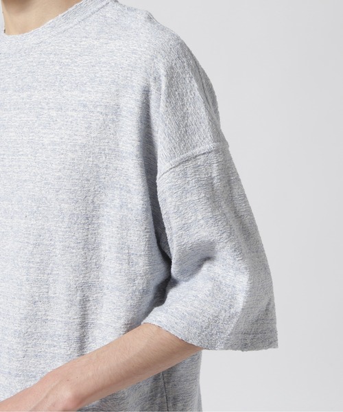 URU(ウル)の「URU/ウル/SHORT SLEEVE TEE(Tシャツ/カットソー・メンズ・ブルー/アイボリー/グレー・2)」の11枚目の写真