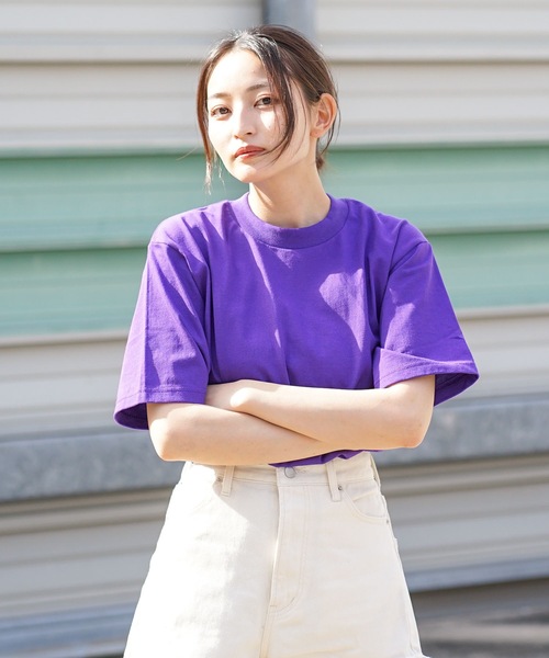 PRO CLUB (プロクラブ)の「【PRO CLUB/プロクラブ】6.5oz S/S Crew Neck T-Shirt オーバーサイズ 無地 半袖 Tシャツ ヘビーウェイト(Tシャツ/カットソー・メンズ・ブラック/オリーブ/杢グレー/チャコールグレー/ホワイト/グリーン/ネイビー/パープル・LARGE/X-LARGE/MEDIUM/SMALL)」の8枚目の写真