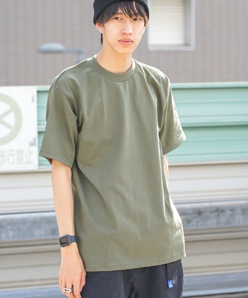 PRO CLUB (プロクラブ)の「【PRO CLUB/プロクラブ】6.5oz S/S Crew Neck T-Shirt オーバーサイズ 無地 半袖 Tシャツ ヘビーウェイト(Tシャツ/カットソー・メンズ・ブラック/オリーブ/杢グレー/チャコールグレー/ホワイト/グリーン/ネイビー/パープル・LARGE/X-LARGE/MEDIUM/SMALL)」の5枚目の写真