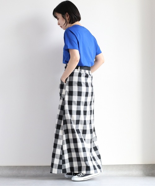 cepo(セポ)の「ブロックチェックベルトスカート(スカート・レディース・ブラック×ホワイト・S/M/L)」の18枚目の写真