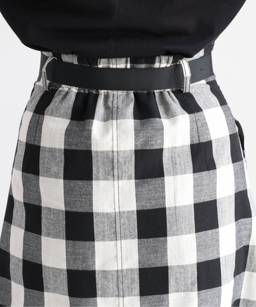 cepo(セポ)の「ブロックチェックベルトスカート(スカート・レディース・ブラック×ホワイト・S/M/L)」の16枚目の写真