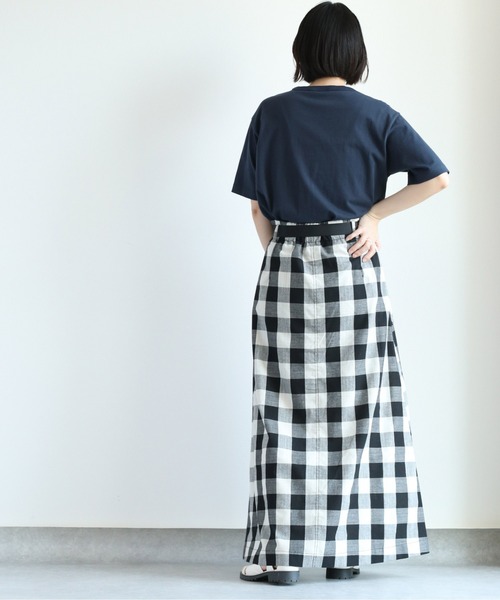 cepo(セポ)の「ブロックチェックベルトスカート(スカート・レディース・ブラック×ホワイト・S/M/L)」の22枚目の写真