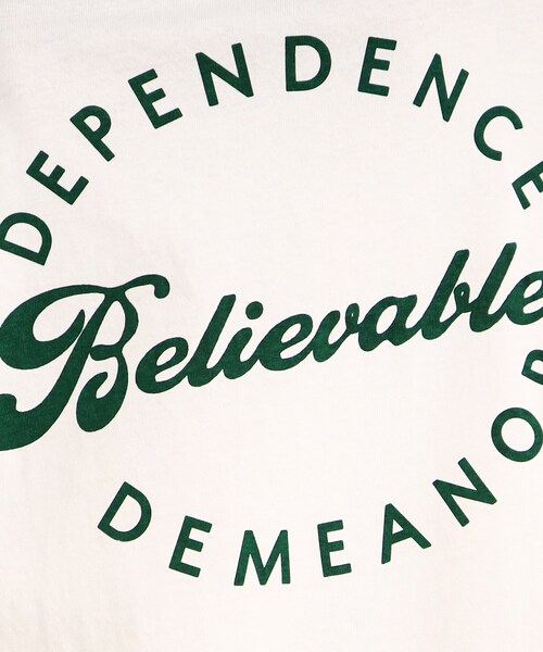 Cutie Blonde(キューティーブロンド)の「◆深めスリットで楽ちん! たっぷりバックロゴ チュニックTシャツ(チュニック・レディース・ホワイト系/チャコール/キャメル/ネイビー・00)」の22枚目の写真