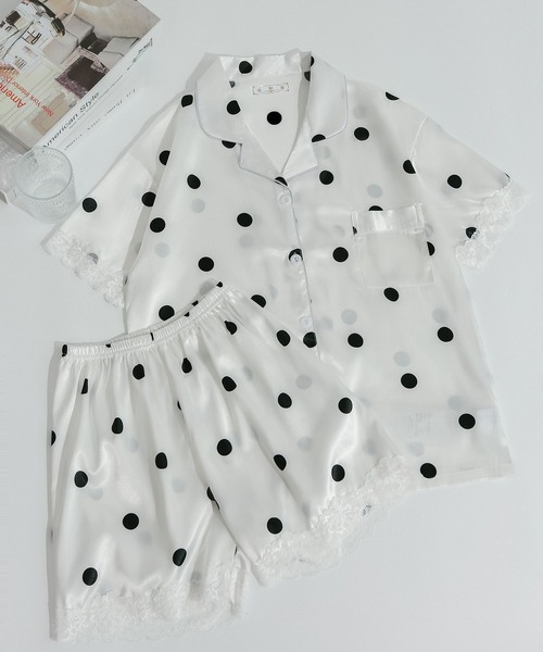 MAISON DE THERESE（メゾン ド テレーズ）の「涼感半袖開襟パジャマ（ルームウェア/パジャマ・レディース・G/E/A/C/D/J/B/H/F/I/K/L/M/N/P/O・L/M/XL）」の5枚目の写真