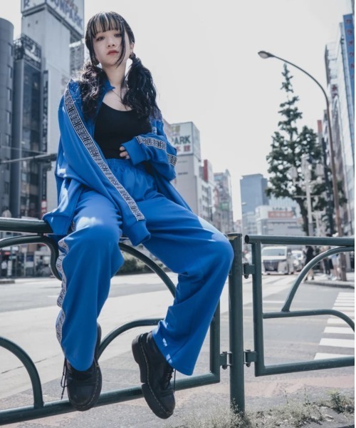 L.H.P(エルエイチピー)の「gibous/ギボス/コラボジャージパンツ(その他パンツ・レディース・パープル/ホワイト・L/M)」の12枚目の写真