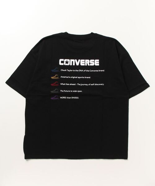 CONVERSE(コンバース)の「CONVERSE コンバース バック刺繍ショートスリーブTシャツ(Tシャツ/カットソー・メンズ・ブラック/グリーン/ホワイト/ベージュ・M/L/XL)」の8枚目の写真