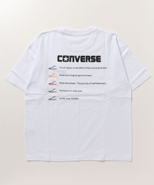 CONVERSE(コンバース)の「CONVERSE コンバース バック刺繍ショートスリーブTシャツ(Tシャツ/カットソー・メンズ・ブラック/グリーン/ホワイト/ベージュ・M/L/XL)」の7枚目の写真