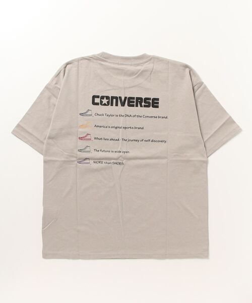 CONVERSE(コンバース)の「CONVERSE コンバース バック刺繍ショートスリーブTシャツ(Tシャツ/カットソー・メンズ・ブラック/グリーン/ホワイト/ベージュ・M/L/XL)」の6枚目の写真