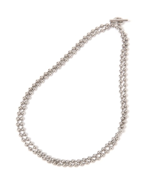 LEPSIM（レプシィム）の「ボールチェーンロングネックレス　906380（ネックレス・レディース・シルバー/ゴールド・ONE SIZE）」の5枚目の写真