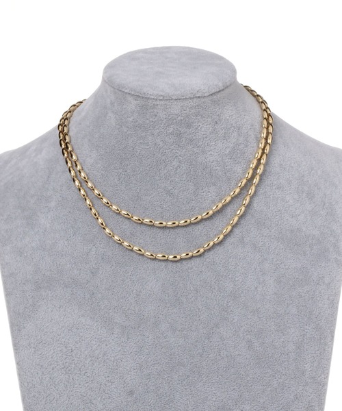 LEPSIM（レプシィム）の「ボールチェーンロングネックレス　906380（ネックレス・レディース・シルバー/ゴールド・ONE SIZE）」の7枚目の写真