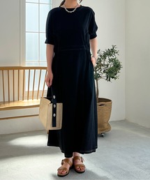 un dix cors | ドライタッチウエスト切替ワンピース(ワンピース)