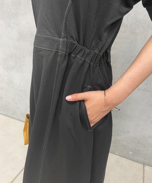 un dix cors（アンディコール）の「ドライタッチウエスト切替ワンピース（ワンピース・レディース・ブラック/カーキ・FREE）」の11枚目の写真