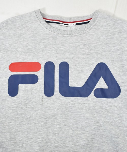 FILA(フィラ)の「【ヴィンテージ古着】FILA / フィラ ロゴプリント クルーネックスウェット(スウェット・メンズ・グレー・LARGE)」の9枚目の写真