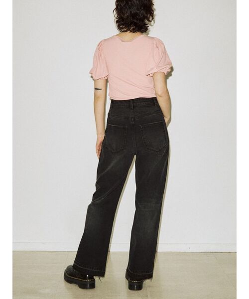 jouetie(ジュエティ)の「レースアップテレコトップス(Tシャツ/カットソー・レディース・ブラック/ブルー/オフホワイト/ピンク/イエロー・MEDIUM)」の16枚目の写真