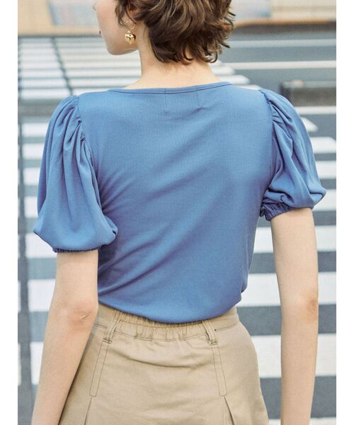 jouetie(ジュエティ)の「レースアップテレコトップス(Tシャツ/カットソー・レディース・ブラック/ブルー/オフホワイト/ピンク/イエロー・MEDIUM)」の21枚目の写真