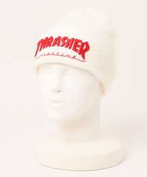 THRASHER（スラッシャー）の「EMBROIDERED LOGO KNIT CAP BEANIE/スラッシャーニットキャップ・ビーニー ストリート スケート（ニットキャップ/ビーニー）」