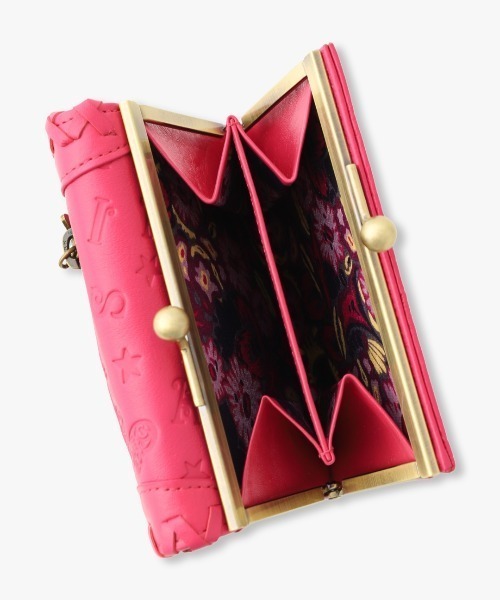 ANNA SUI アナスイ レディース ビジュー付ベロアポンチョ Pサイズ ANNA SUI（アナスイ）の「ベロニカ 口金二つ折り（財布）」 - WEAR