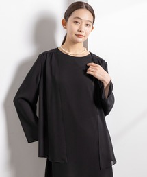form forma（フォルムフォルマ）の「【喪服】【洗える】ノーカラージャケット＜大きいサイズ有＞/卒業式（卒園式）入学式（入園式）七五三・お宮参り/冷房対策/はおり（ノーカラージャケット）」