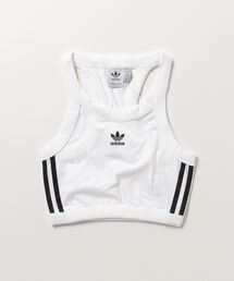 adidas アディダス ミニ丈 Tシャツ×タンクトップ ホワイト トップス adidas アディダス ミニ丈 Tシャツ×タンクトップ ホワイト