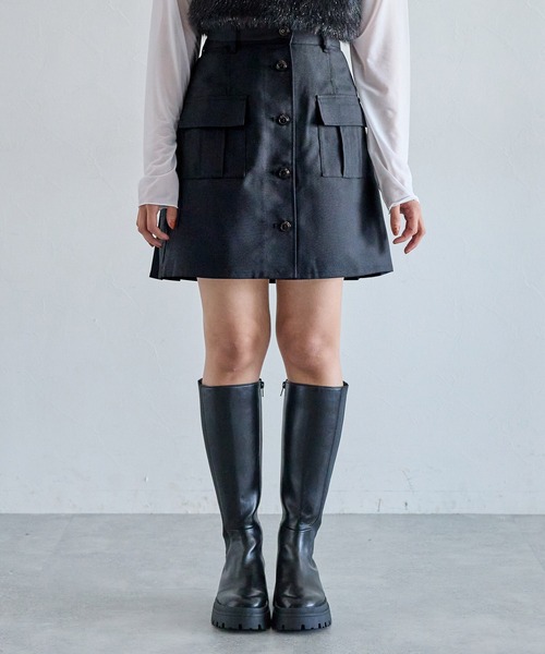 PAGEBOY(ページボーイ)の「チェックプリーツミニスカート(スカート・レディース・ネイビー系/ブラック/ホワイト系その他/グリーン系その他・FREE)」の10枚目の写真