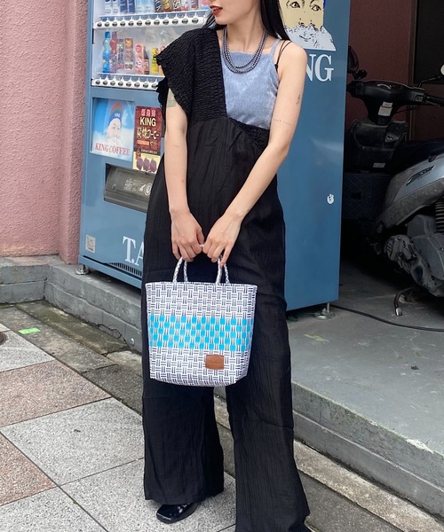 Kastane(カスタネ)の「【A4対応】ベトナムカゴBAG(かごバッグ・レディース・ライトグレー/イエロー/オレンジ/パープル系その他/グレー系その他/グリーン系その他・FREE)」の15枚目の写真