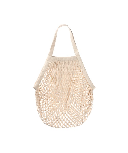 無印良品(ムジルシリョウヒン)の「コットンメッシュバッグ 約幅45.5×長さ37.5cm(エコバッグ/サブバッグ・メンズ・アイボリー・FREE)」の1枚目の写真