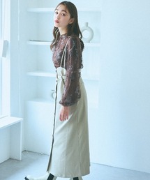 mysty woman | サスツキナロー前ボタンスカート 973627(スカート)