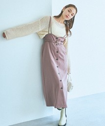 mysty woman | サスツキナロー前ボタンスカート 973627(スカート)