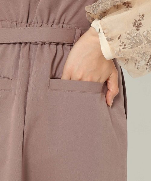 mysty woman（ミスティウーマン）の「サスツキナロー前ボタンスカート 973627（スカート・レディース・チャコールグレー/マスタード/モカ/ライトベージュ・FREE）」の6枚目の写真