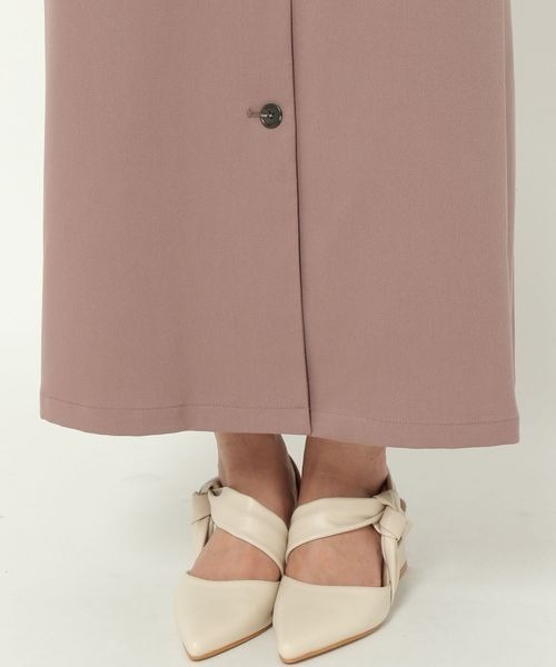 mysty woman（ミスティウーマン）の「サスツキナロー前ボタンスカート 973627（スカート・レディース・チャコールグレー/マスタード/モカ/ライトベージュ・FREE）」の15枚目の写真