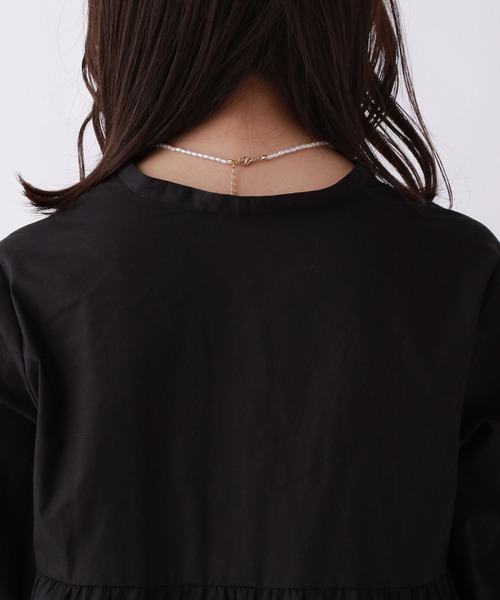 repipi armario（レピピ アルマリオ）の「ビスチェツキティアードワンピース（ワンピース・キッズ・ブラック系/ブラウン系・SMALL/MEDIUM/LARGE）」の5枚目の写真