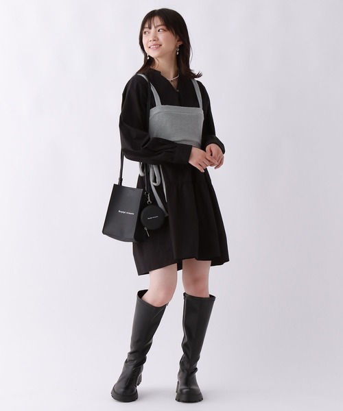 repipi armario（レピピ アルマリオ）の「ビスチェツキティアードワンピース（ワンピース・キッズ・ブラック系/ブラウン系・SMALL/MEDIUM/LARGE）」の18枚目の写真