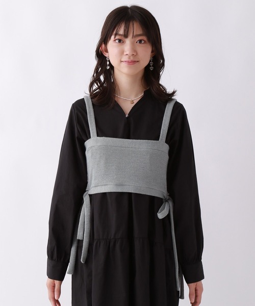 repipi armario（レピピ アルマリオ）の「ビスチェツキティアードワンピース（ワンピース・キッズ・ブラック系/ブラウン系・SMALL/MEDIUM/LARGE）」の8枚目の写真