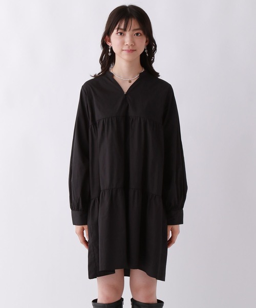 repipi armario（レピピ アルマリオ）の「ビスチェツキティアードワンピース（ワンピース・キッズ・ブラック系/ブラウン系・SMALL/MEDIUM/LARGE）」の9枚目の写真