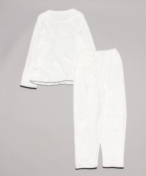 おしゃれスタ（オシャレスタ）の「モコモコ長袖ルームウェア（ルームウェア/パジャマ・レディース・ホワイト系3/グレー系2/グレー系1/ピンク系1/ホワイト系1/ホワイト系5/ホワイト系2/ピンク系2/グレー系3/サックスブルー/ブルー/ピンク系3・L/XL/XXL/M）」の13枚目の写真