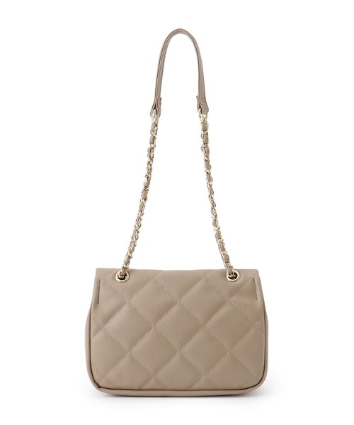 SHOO・LA・RUE（シューラルー）の「◆キルティングチェーンショルダーバッグ（ショルダーバッグ・レディース・ベージュ/ブラック・00）」の5枚目の写真