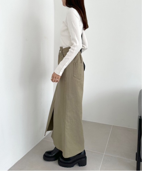 OLIVE des OLIVE(オリーブデオリーブ)の「【WEB限定】袖口ボタンタートルニット 1032050140(ニット/セーター・レディース・トップグレー/サックスブルー/ブラック/オフホワイト・FREE)」の20枚目の写真