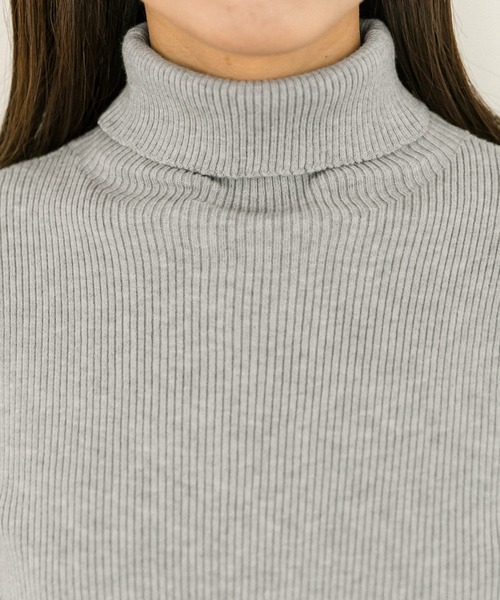 OLIVE des OLIVE(オリーブデオリーブ)の「【WEB限定】袖口ボタンタートルニット 1032050140(ニット/セーター・レディース・トップグレー/サックスブルー/ブラック/オフホワイト・FREE)」の16枚目の写真