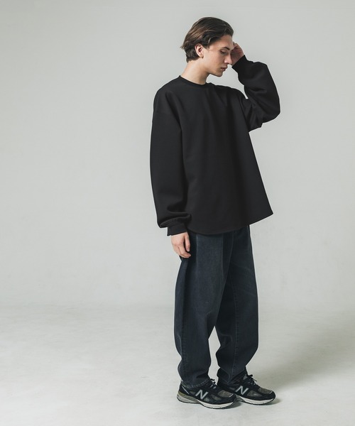 セール】メンズ ダンボールニットテールカットトップス（Tシャツ