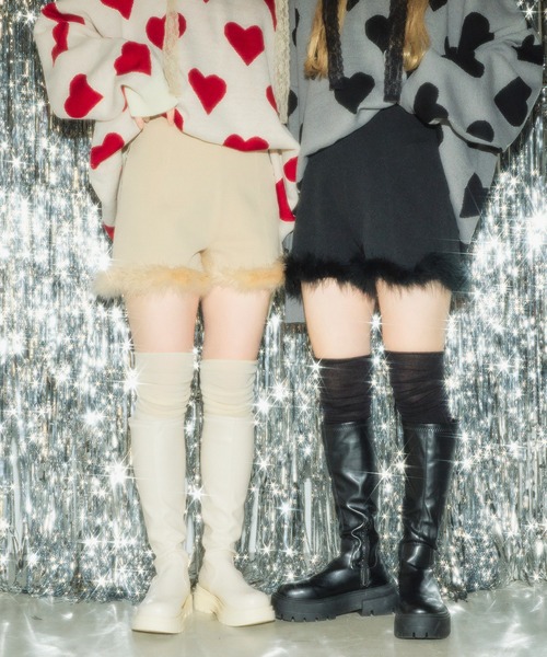 PHILLY（フィリー）の「【PHILLY】ファー付きコンパクトショートパンツ（その他パンツ・レディース・ベージュ/ブラック・FREE）」の22枚目の写真