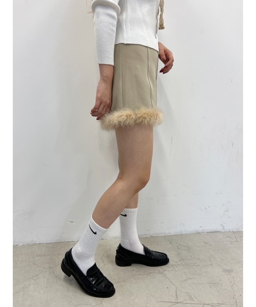 PHILLY（フィリー）の「【PHILLY】ファー付きコンパクトショートパンツ（その他パンツ・レディース・ベージュ/ブラック・FREE）」の12枚目の写真