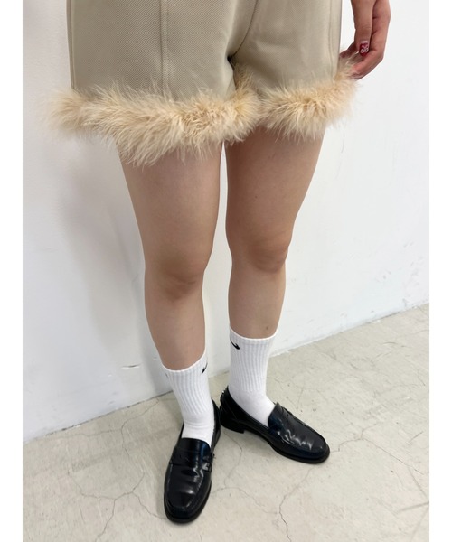 PHILLY（フィリー）の「【PHILLY】ファー付きコンパクトショートパンツ（その他パンツ・レディース・ベージュ/ブラック・FREE）」の14枚目の写真