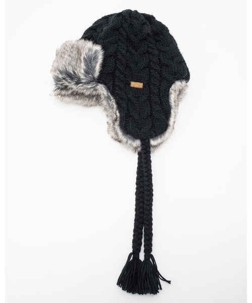 BILLABONG（ビラボン）の「BILLABONG レディース 【A/Div.】 ADIV TRAPPER FUR CAP キャップ 【2023年秋冬モデル】/ビラボンフェイクファー＆ニットアレンジトラッパーキャップ（キャップ・レディース・ベージュ/ブラウン/ブラック・FREE）」の6枚目の写真
