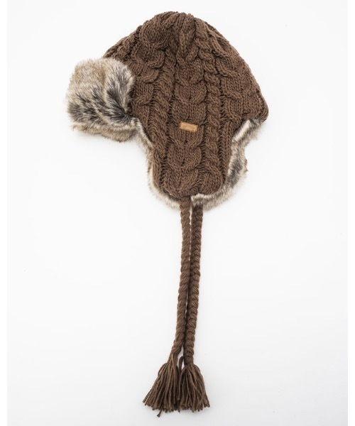 BILLABONG（ビラボン）の「BILLABONG レディース 【A/Div.】 ADIV TRAPPER FUR CAP キャップ 【2023年秋冬モデル】/ビラボンフェイクファー＆ニットアレンジトラッパーキャップ（キャップ・レディース・ベージュ/ブラウン/ブラック・FREE）」の9枚目の写真